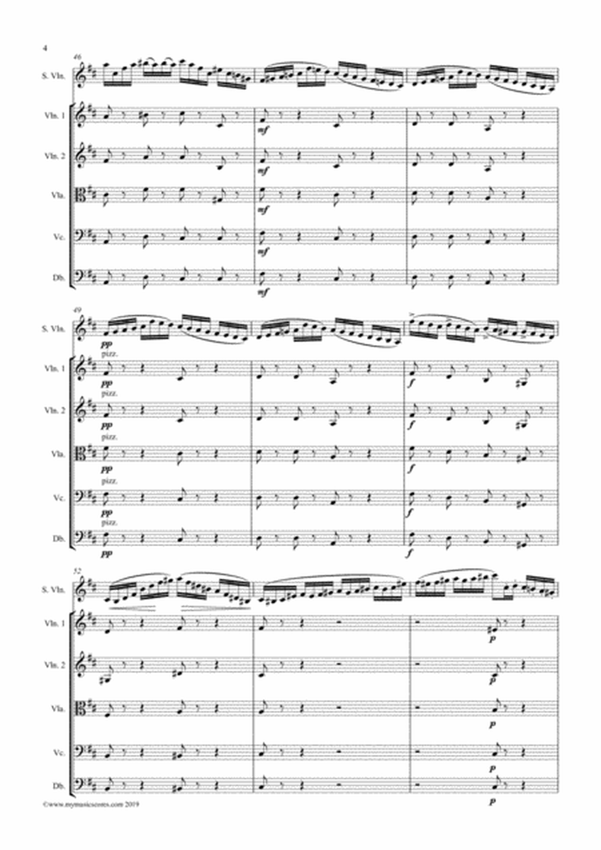 Kriesler Sicilienne and Rigaudon for Violin and String Orchestra image number null