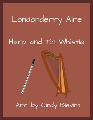 Book cover for Londonderry Aire, Harp and Tin Whistle (D)