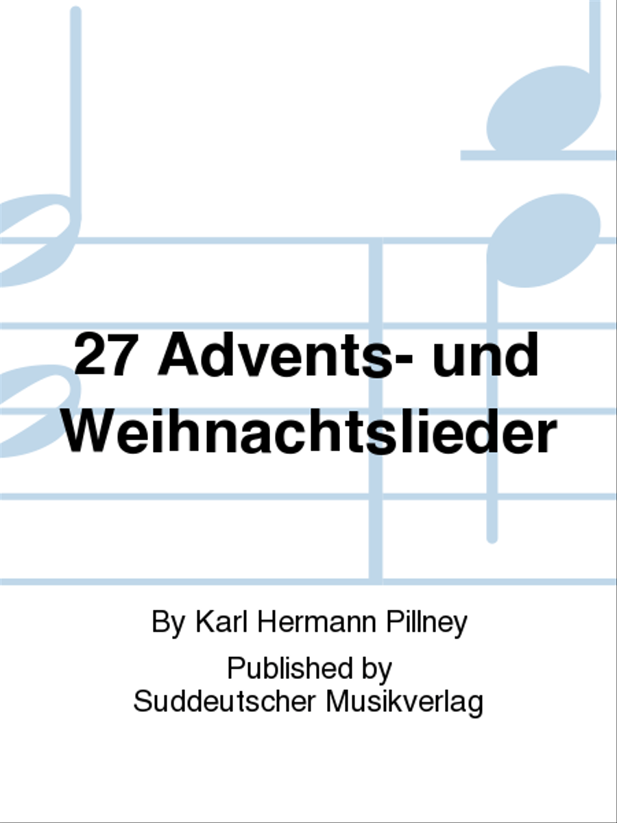 27 Advents- und Weihnachtslieder Piano Solo scores gallery preview page 1