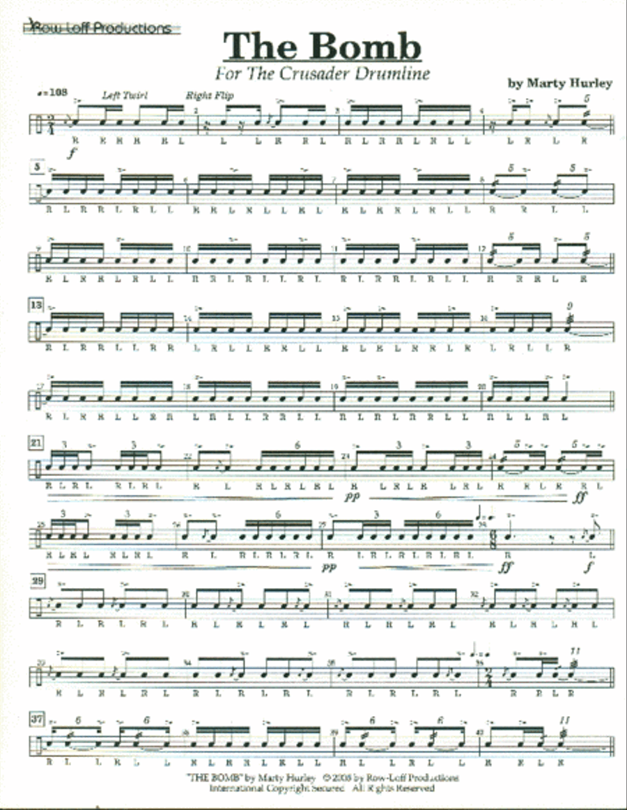 Bomb, The - Snare Drum Percussion scores gallery preview page 2