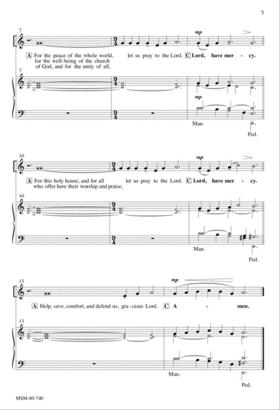 Missa St. Andrew 4-Part scores gallery preview page 4