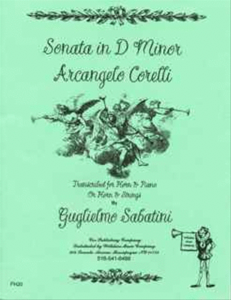 Sonata in dm (Sabatini) Horn scores gallery preview page 1