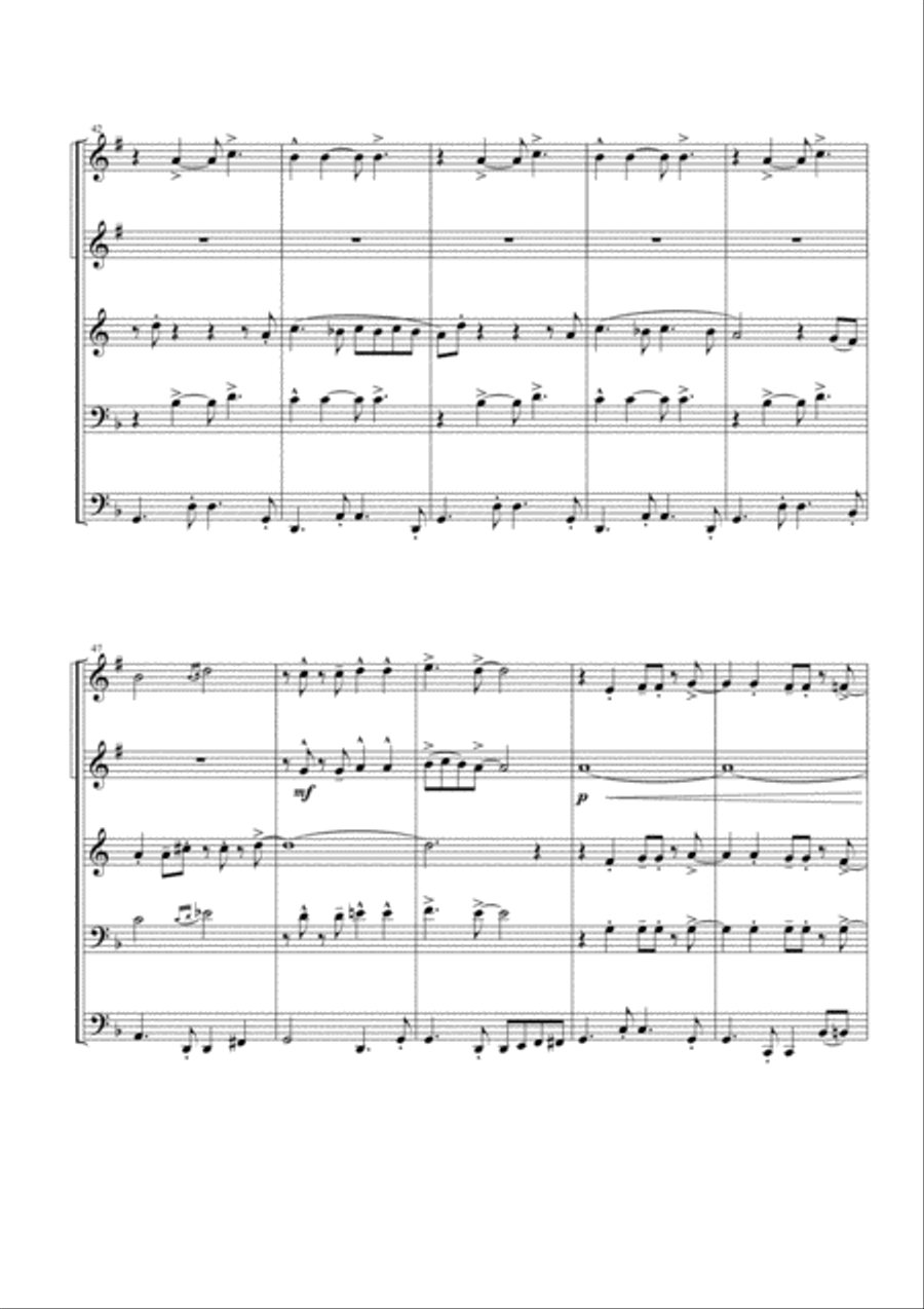 Mas Que Nada Brass Ensemble scores gallery preview page 5