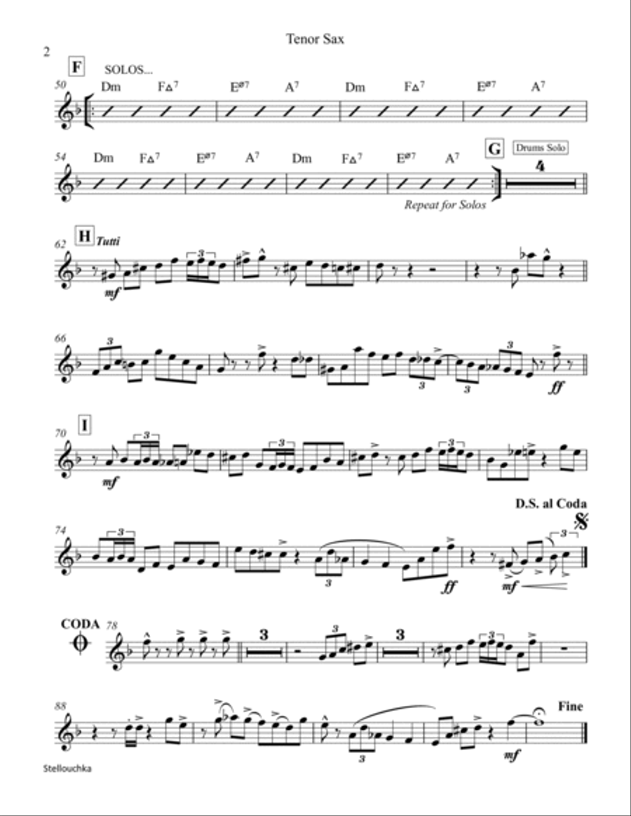 Stellouchka Jazz Ensemble scores gallery preview page 5