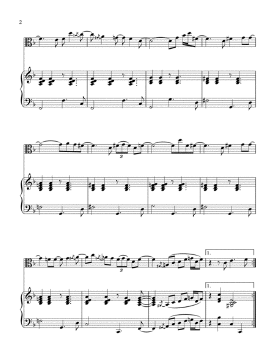 I Just Called To Say I Love You Viola scores gallery preview page 3