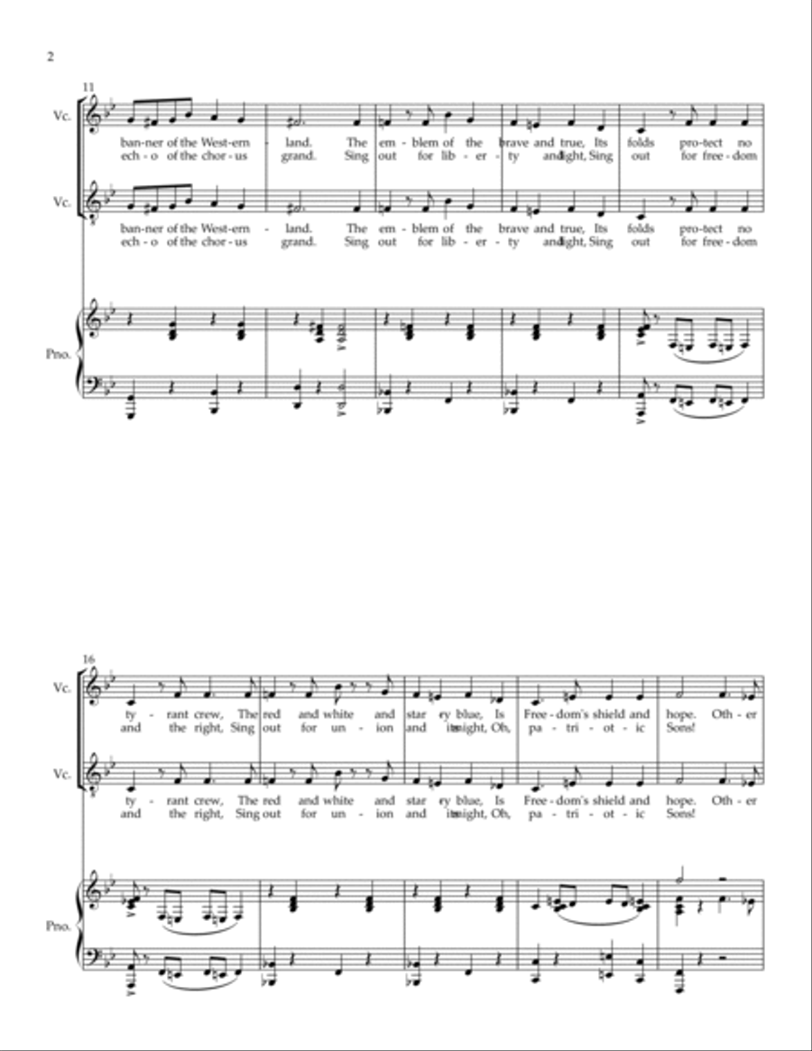 Stars and Stripes forever 2-Part scores gallery preview page 2