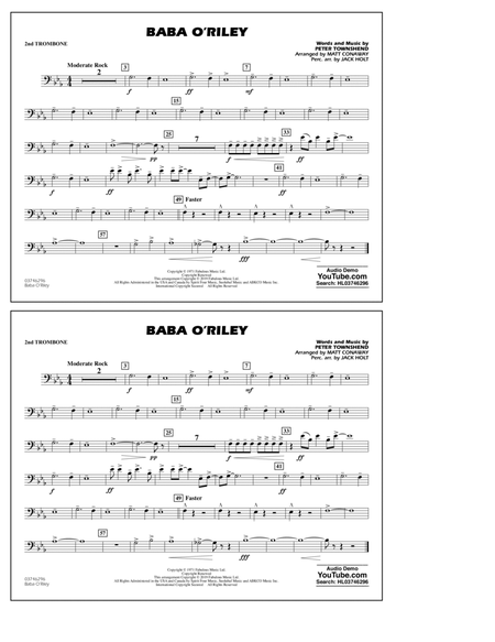 Baba O'Riley (arr. Matt Conaway) - 2nd Trombone
