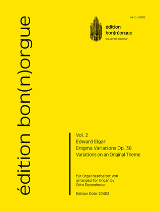 Book cover for Enigma Variations op. 36 -Variations on an Original Theme- (für Orgel bearbeitet)