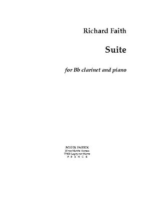 Book cover for Suite for clarinet and piano