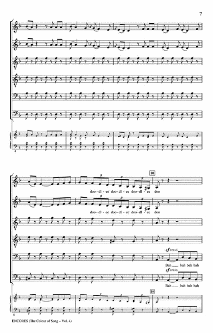 Encores – The King's Singers Colour of Song, Volume 4 Divisi scores gallery preview page 3