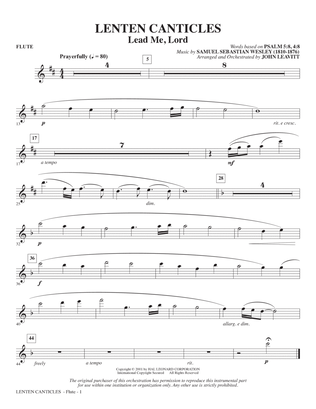 Lenten Canticles (A Passion Cantata) - Flute