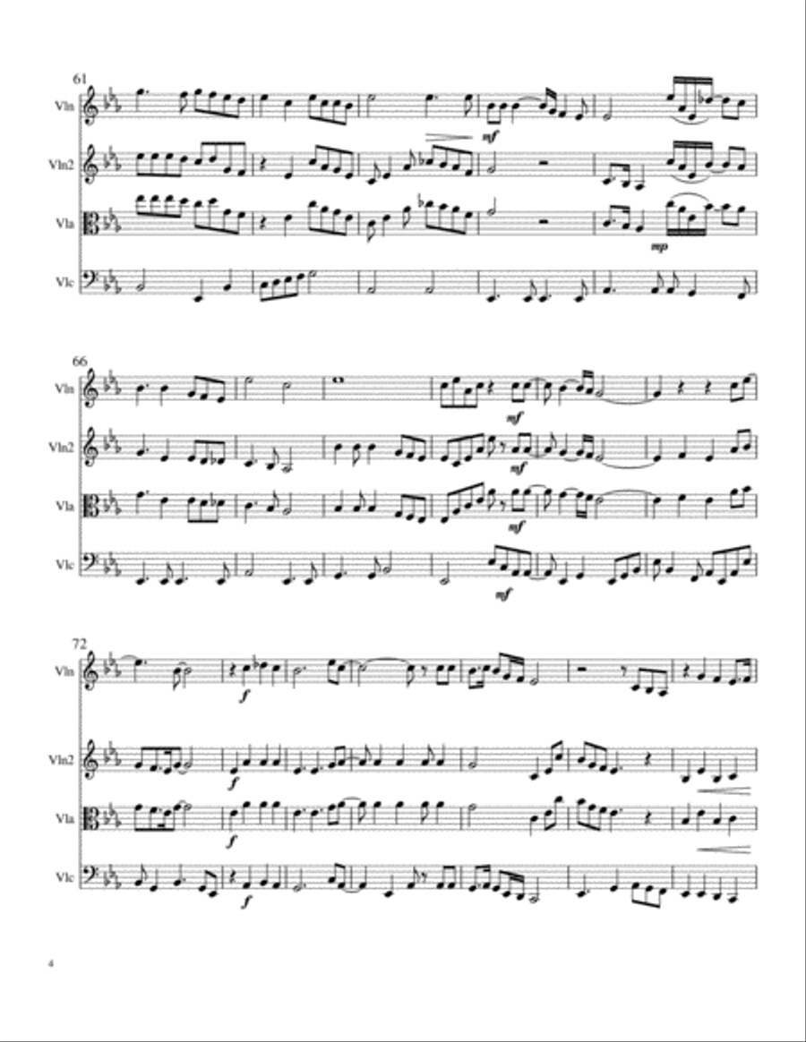 Bridge Over Troubled Water String Trio scores gallery preview page 4