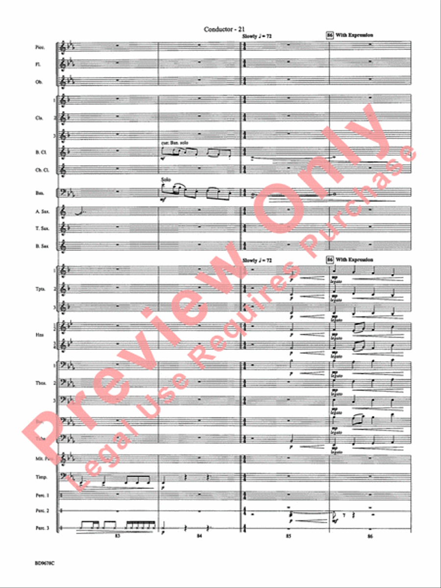 Through the Vulcan's Eye Concert Band scores gallery preview page 24