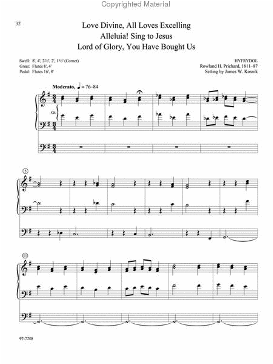 Musica Sacra: Easy Hymn Preludes for Organ, Vol. 6 Organ scores gallery preview page 12