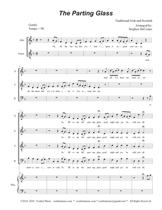 The Parting Glass (Vocal Quartet - (SATB)