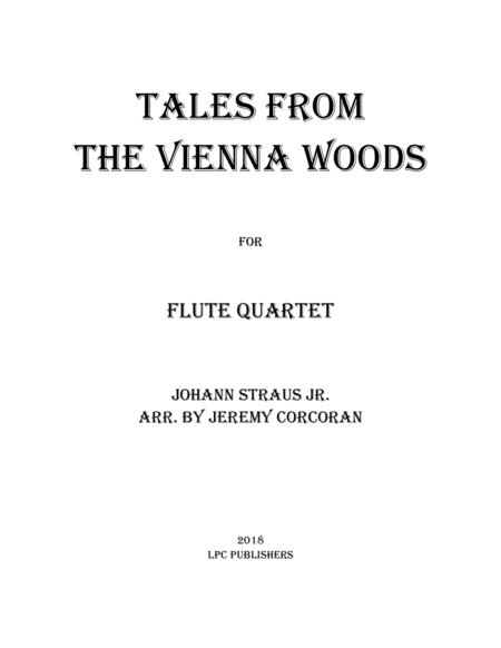 Tales From the Vienna Woods for Flute Quartet image number null