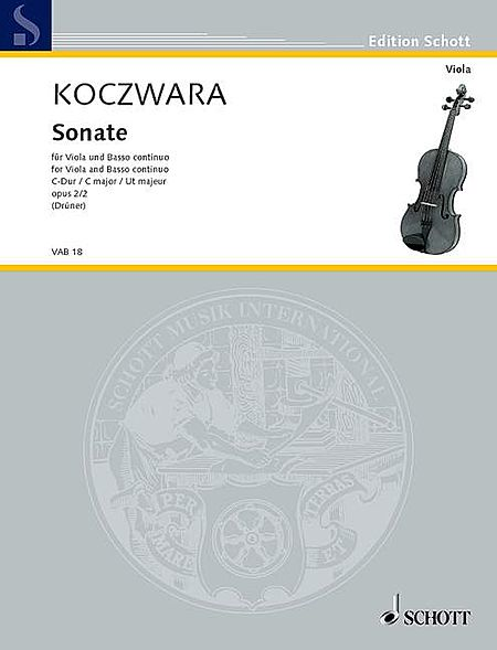 Viola Sonata in C Major, Op. 2/2 (Viola / Basso Continuo)