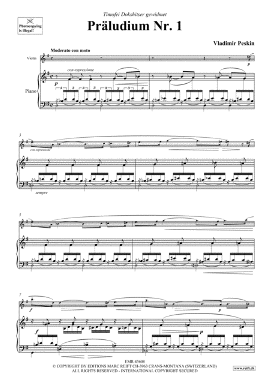 Praludium No. 1 Violin Solo scores gallery preview page 3