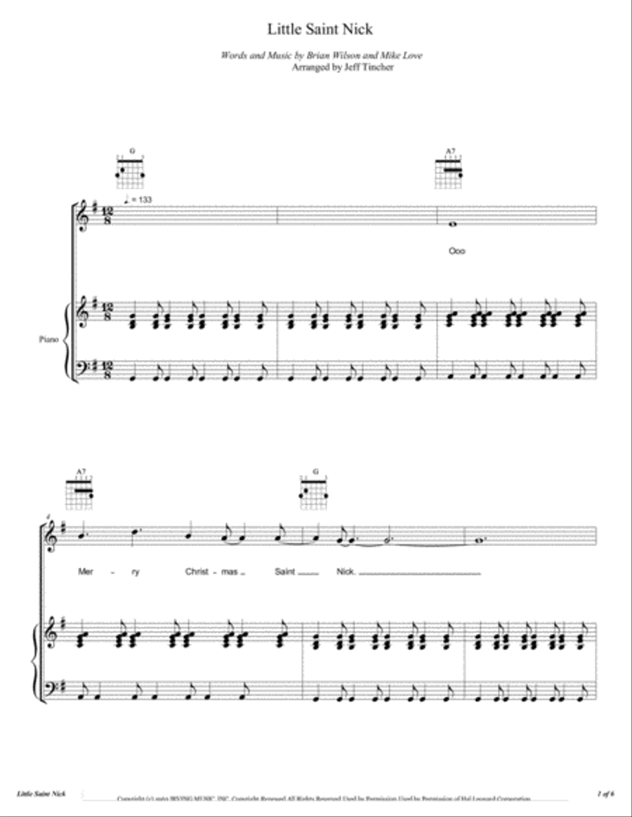 Little Saint Nick Voice scores gallery preview page 2