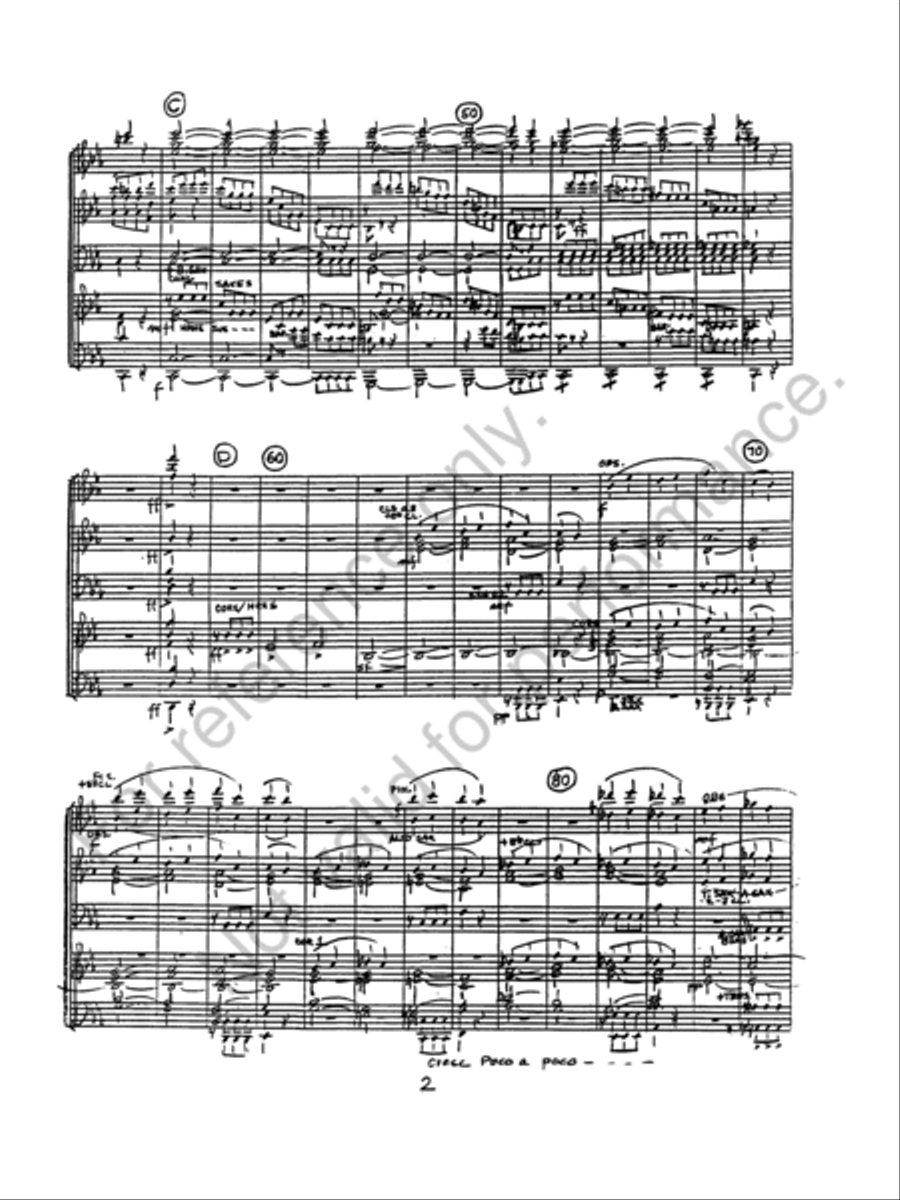 Symphony #5 In C Minor (1st Mvt.) Concert Band scores gallery preview page 3