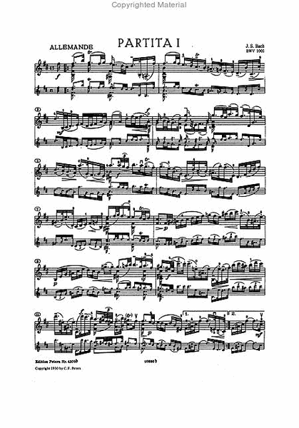 Partita No. 1 in B minor BWV 1002