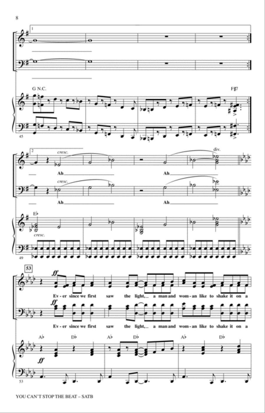 You Can't Stop The Beat (from Hairspray) (arr. Roger Emerson) 4-Part scores gallery preview page 6