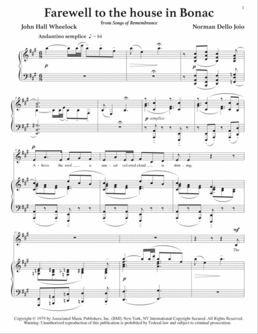 Farewell To The House In Bonac Voice scores gallery preview page 2
