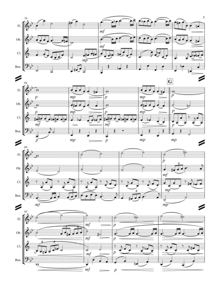 Faure - Pavane, Op. 50 (for Woodwind Quartet) image number null