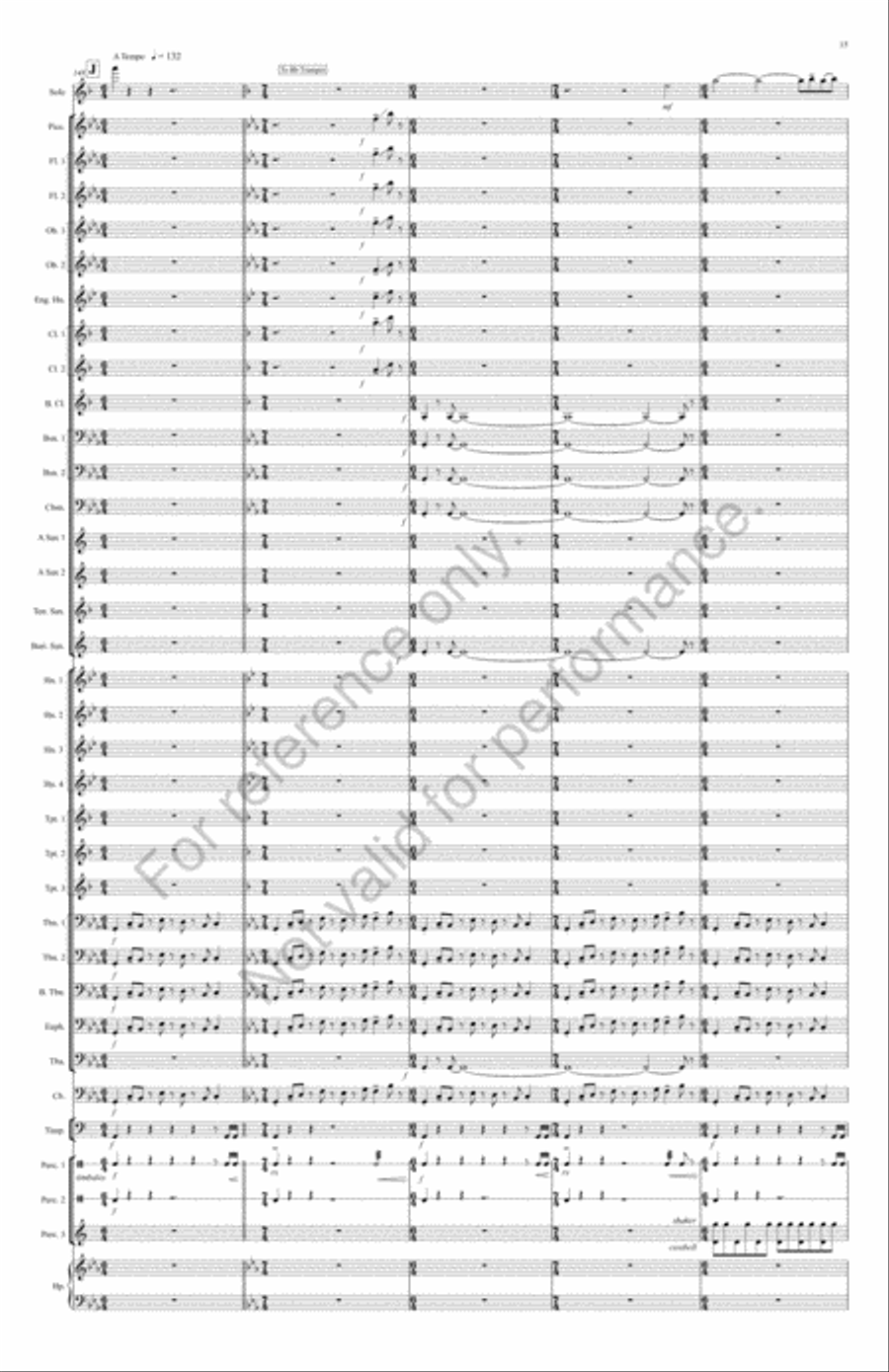 Shenandoah Fantasy Concert Band scores gallery preview page 16