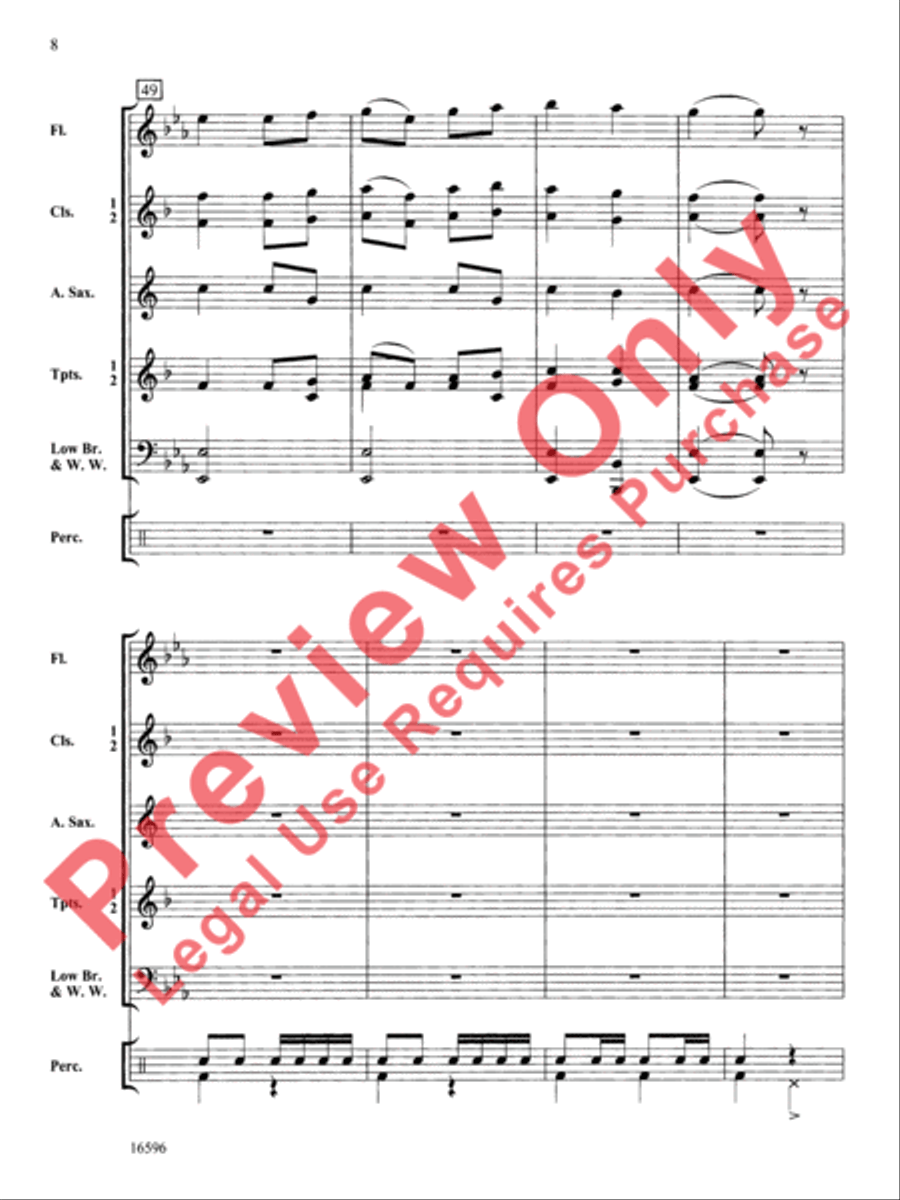A Shaker March A Shaker March Concert Band scores gallery preview page 9
