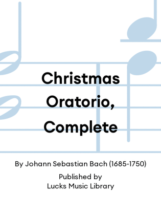 Book cover for Christmas Oratorio, Complete