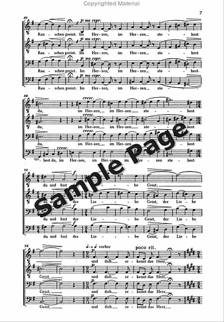 Weber B Auf Erden Gehest Du TTBB scores gallery preview page 6