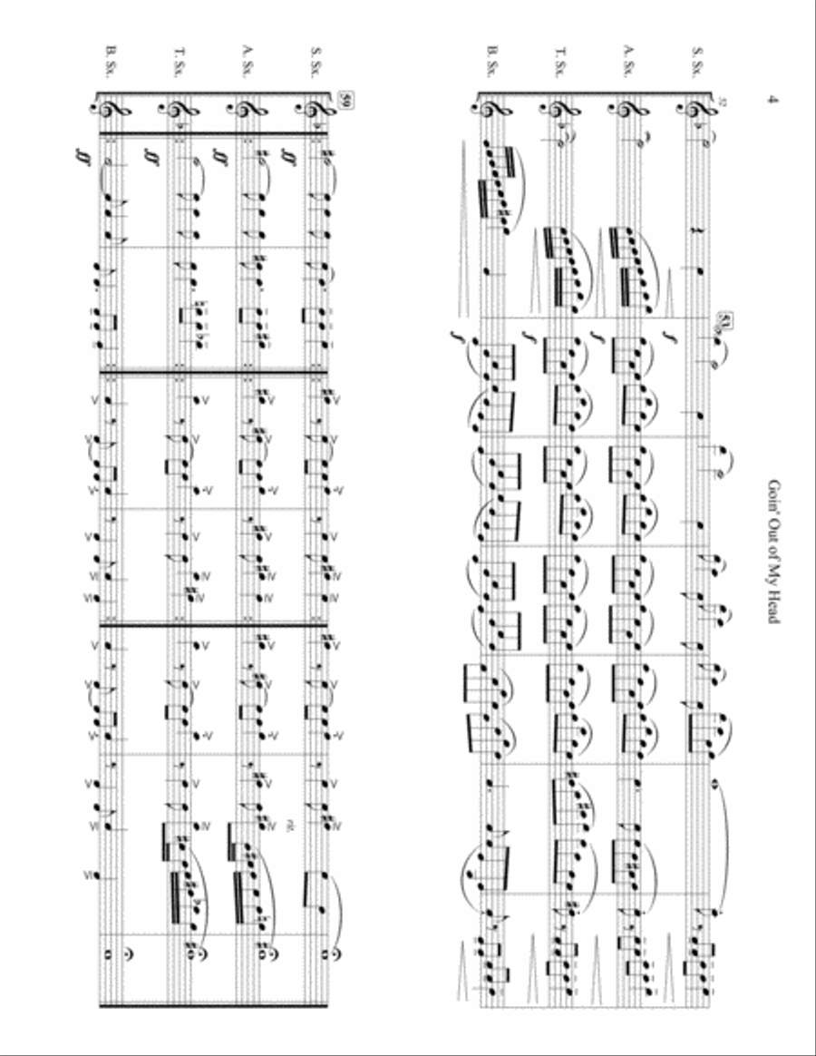 Goin' Out Of My Head Woodwind Quartet scores gallery preview page 5