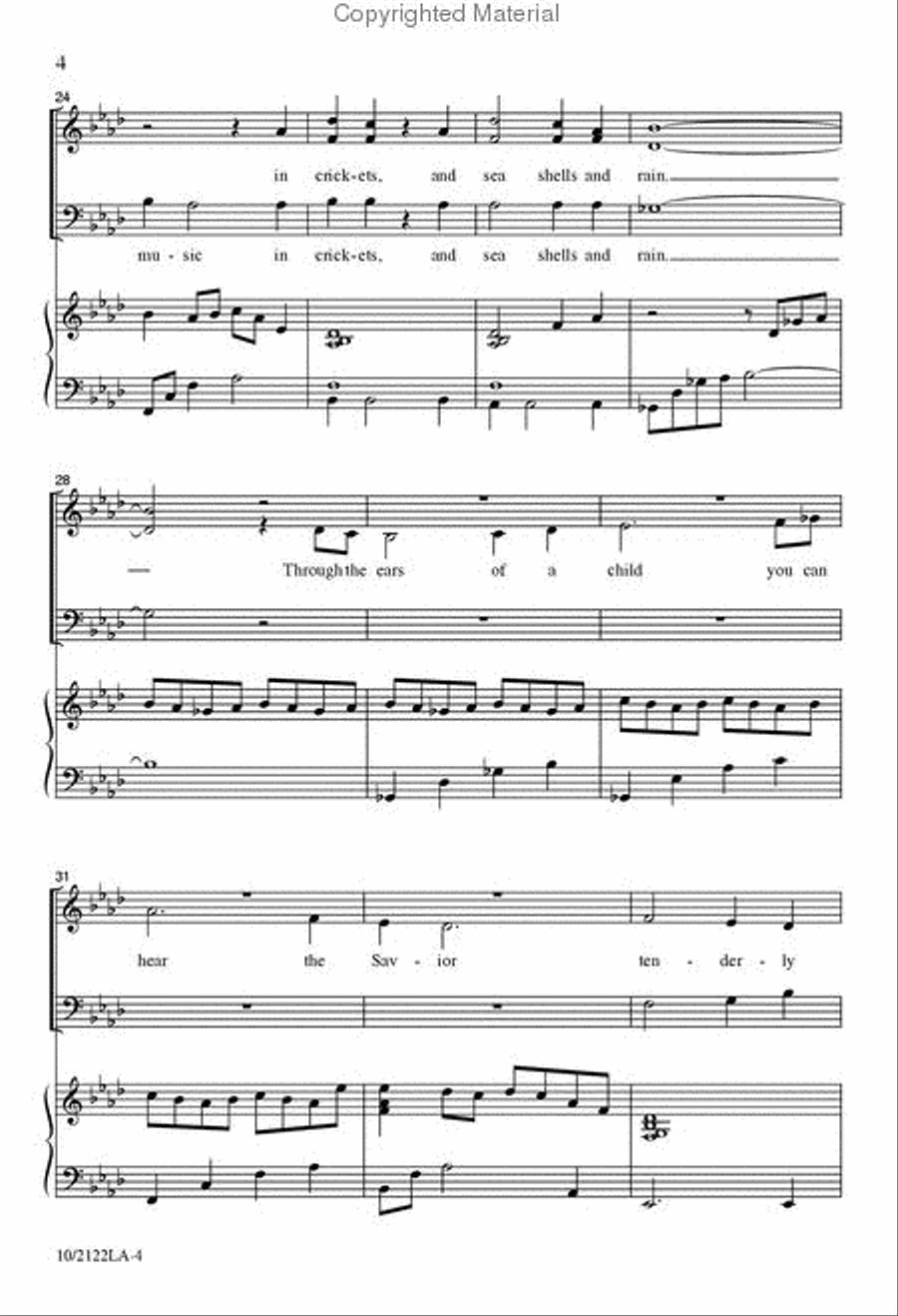 Come as a Child 4-Part scores gallery preview page 4