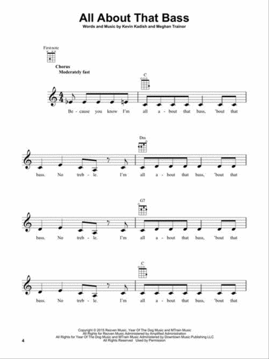Ukulele Sheet Music 2010-2019 Ukulele scores gallery preview page 5