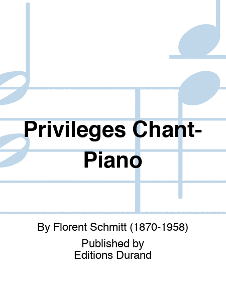 Privileges Chant-Piano