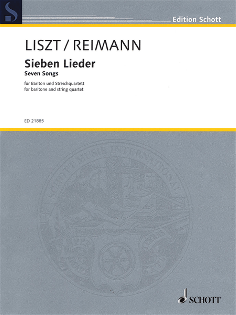 Seven Songs by Franz Liszt String Quartet scores gallery preview page 1
