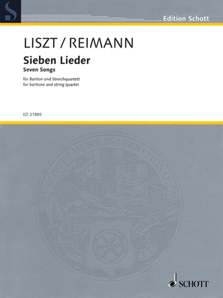 Book cover for Seven Songs by Franz Liszt