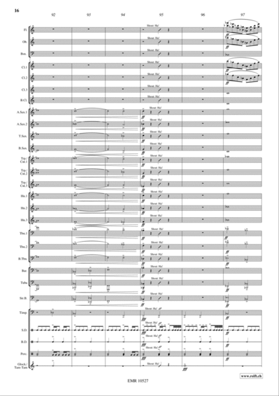 Pyramid Of Cheops Concert Band scores gallery preview page 17