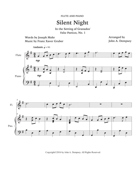 Silent Night (Flute and Piano) image number null