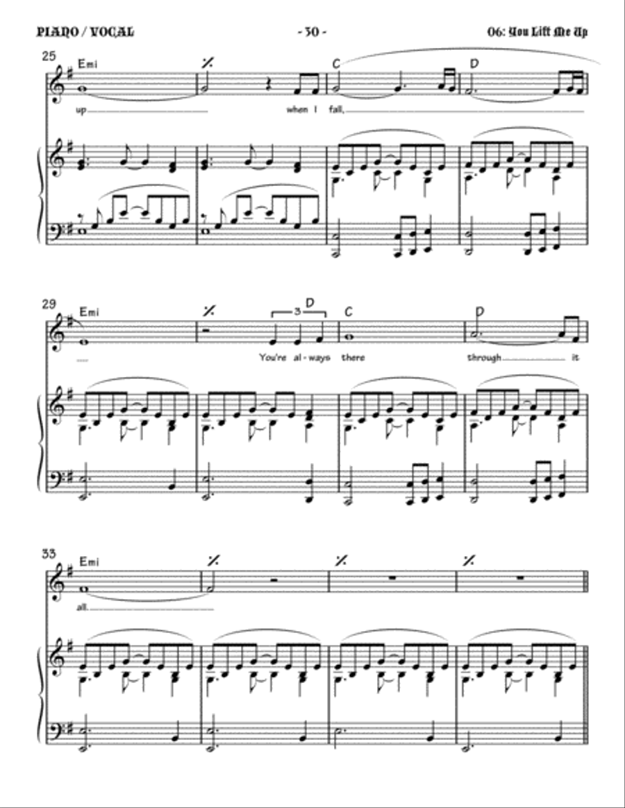 You Lift Me Up Small Ensemble scores gallery preview page 3