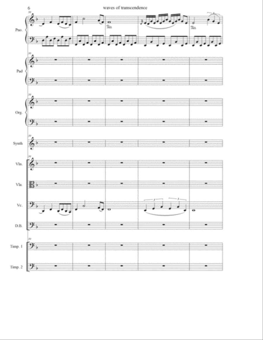 Waves of Transcendence: Anarchy and the Fleeting Buffalo Chamber Music scores gallery preview page 6