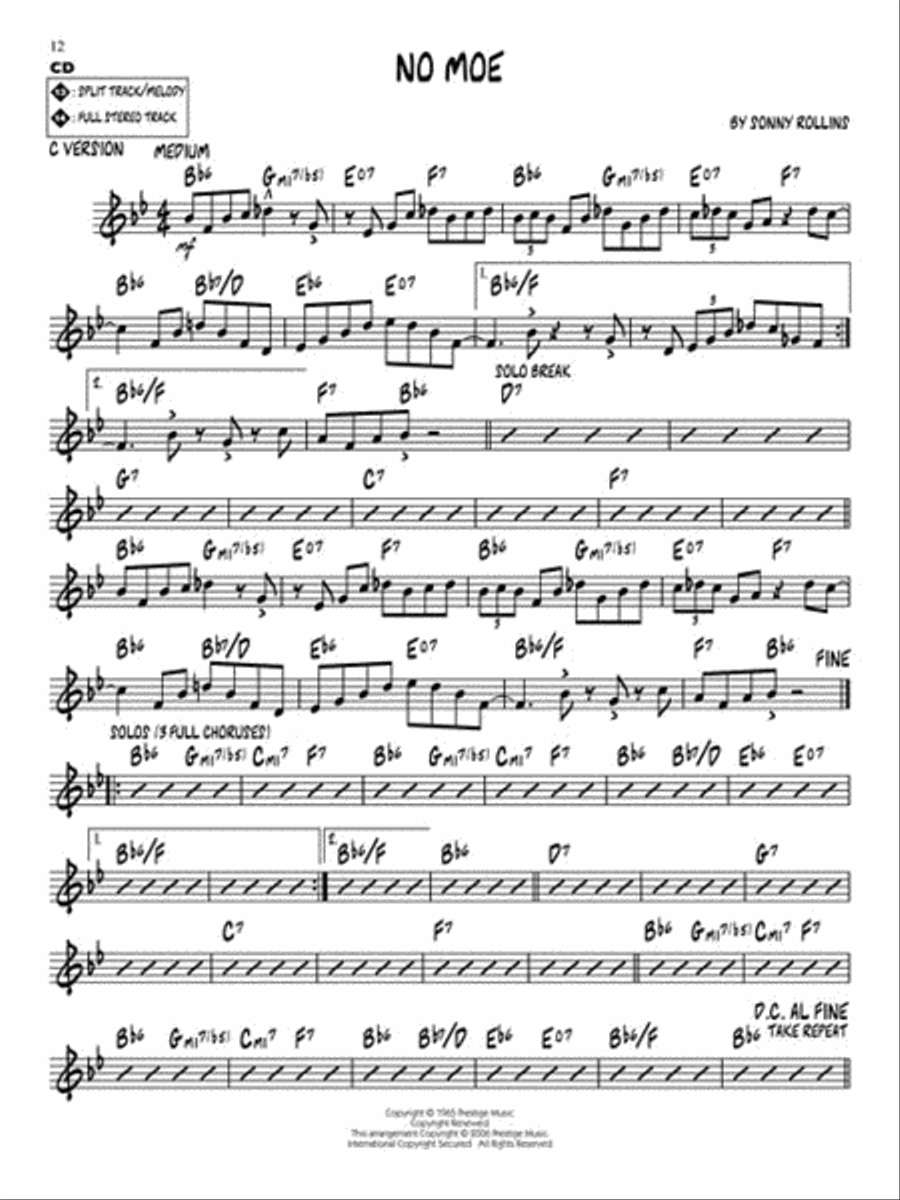 Rhythm Changes C Instrument scores gallery preview page 6
