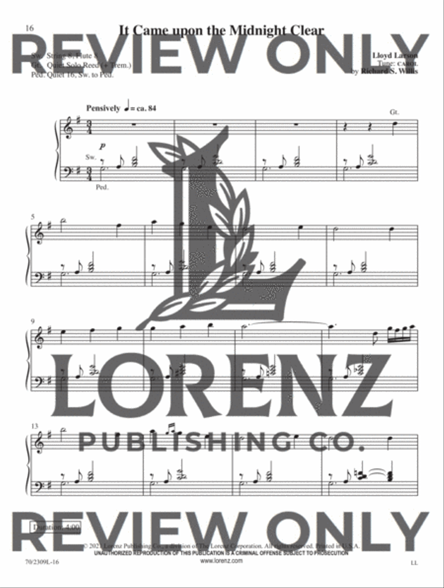 He Is Born He Is Born Organ Solo scores gallery preview page 12