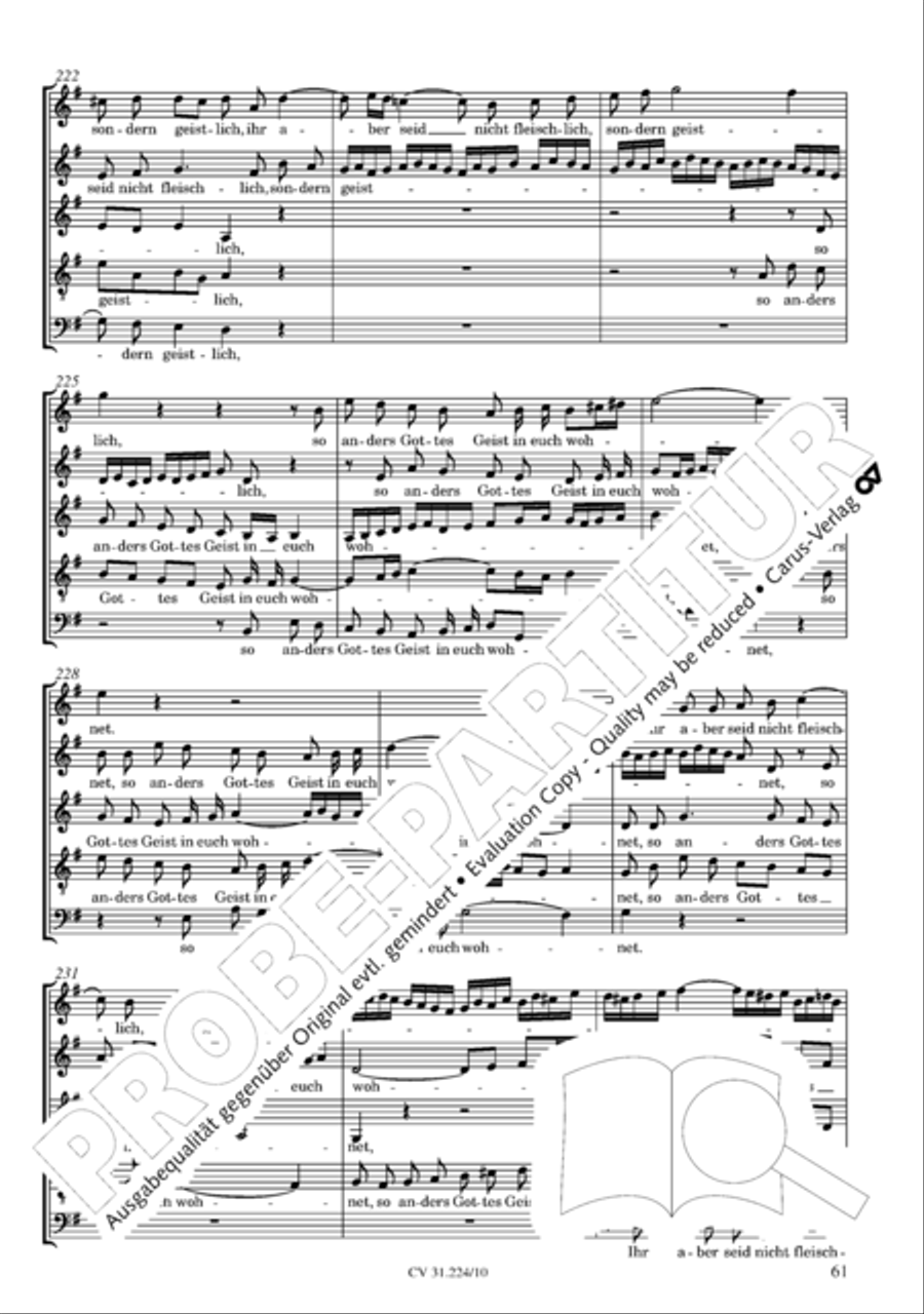 The complete motets (without Bc) Choir scores gallery preview page 68
