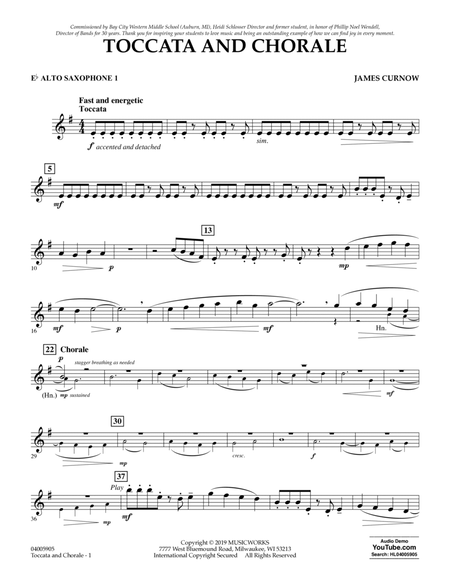 Toccata and Chorale - Eb Alto Saxophone 1