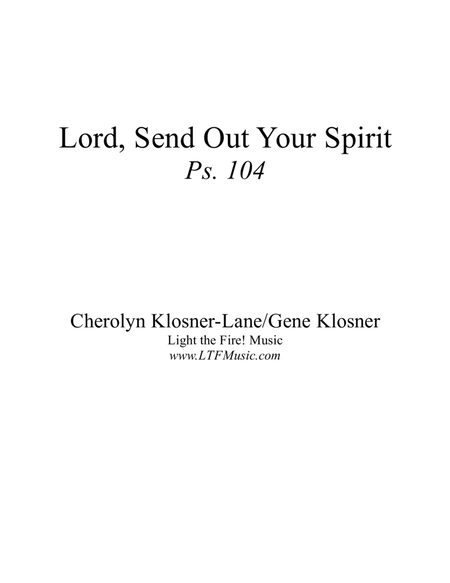 Lord, Send Out Your Spirit (Ps. 104) [Octavo - Complete Package] image number null