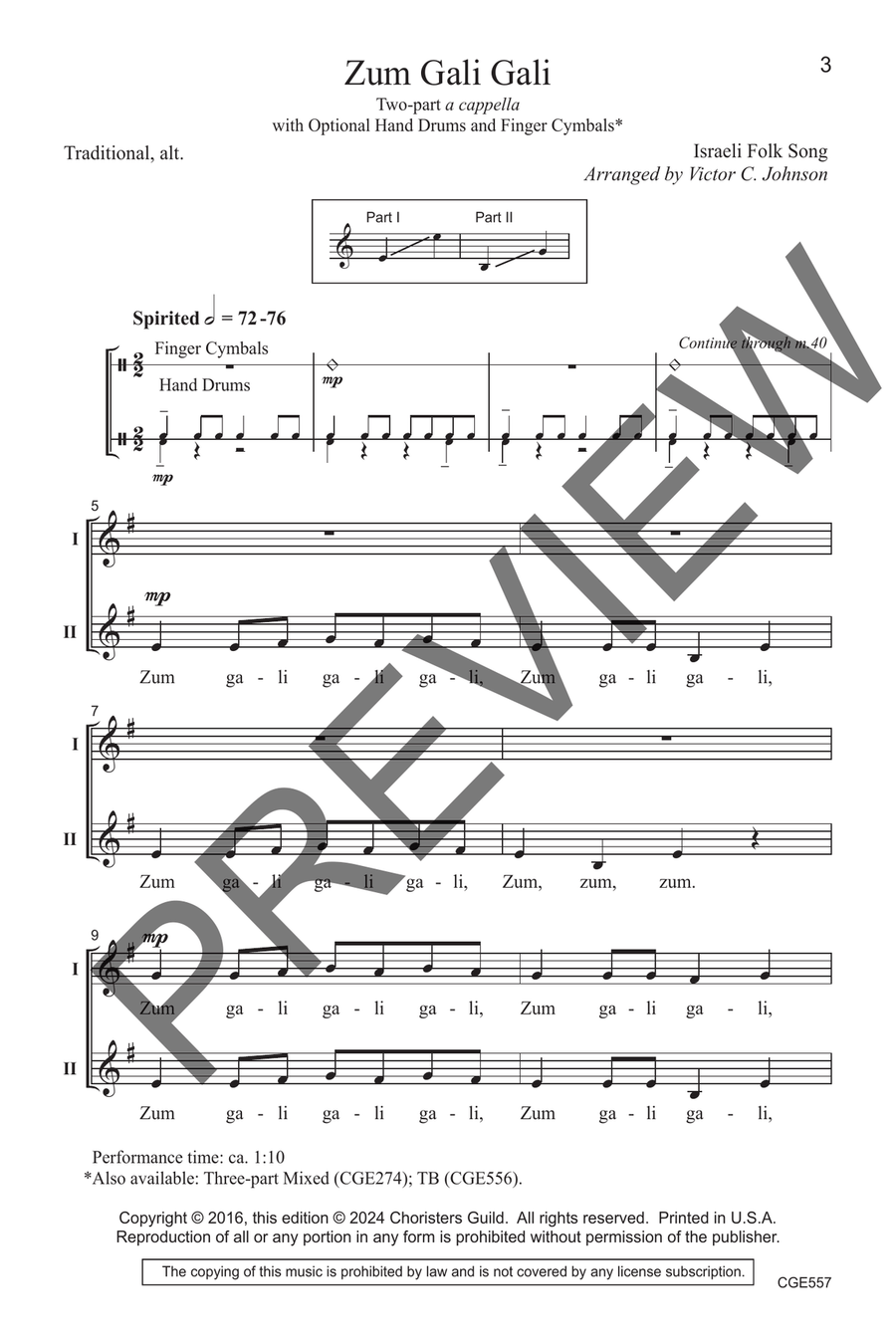 Zum Gali Gali (Two-part) Zum Gali Gali (Two-part) 2-Part scores gallery preview page 4