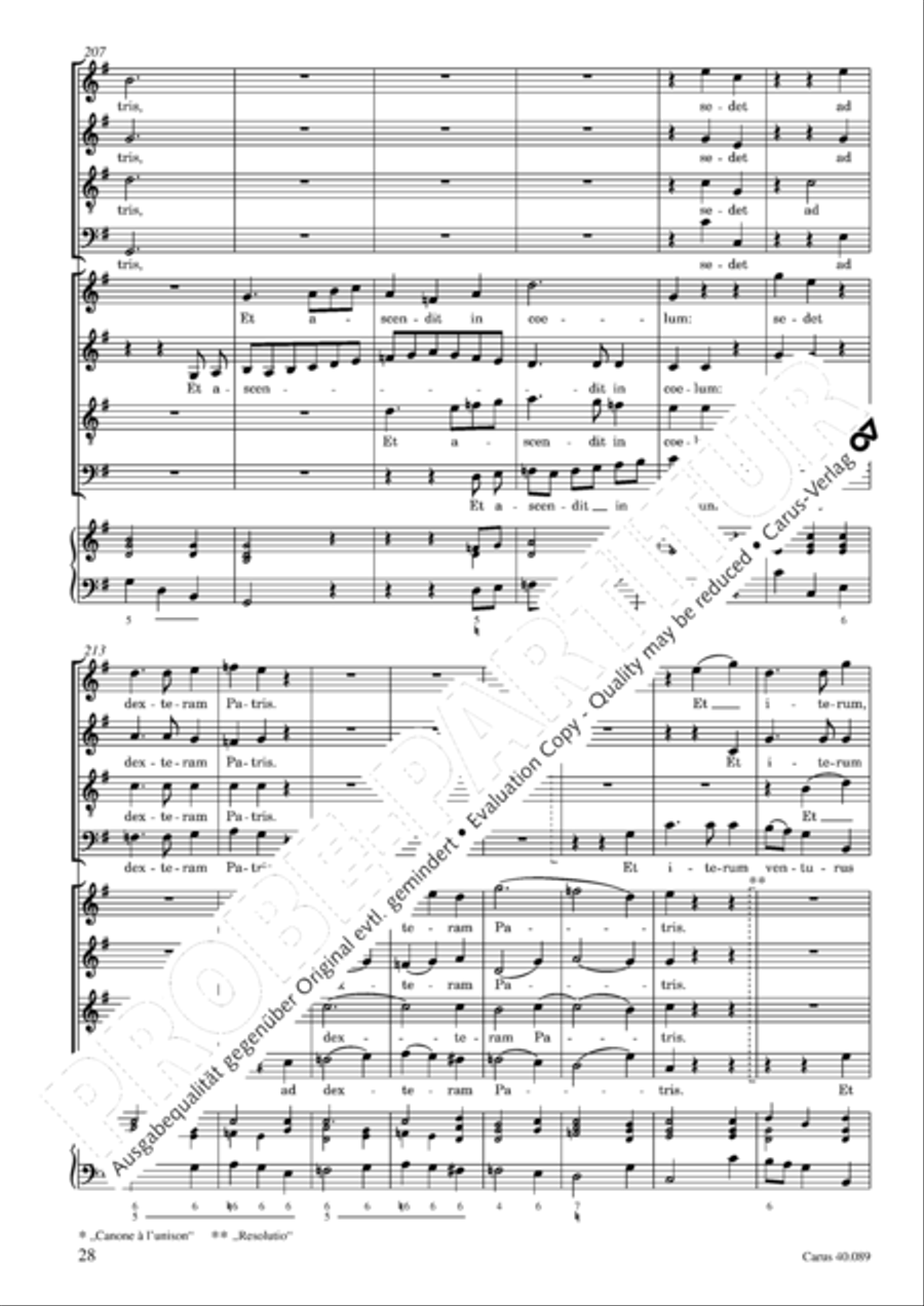 Credo a 8 voci 4-Part scores gallery preview page 29