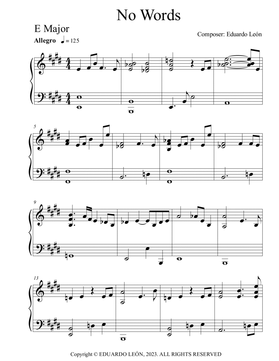 No Words Piano Method scores gallery preview page 1